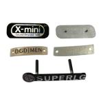 Highlight Brushed Engraved Metal Plates Engraving Label Signs Decoration