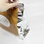 Foldable Disposal Plastic Insulated Thermal Cooler Bag For Food Lunch Delivery