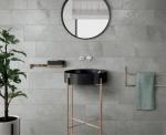 Grey Matt Finish Tiles For Walls Acid-Resistant Stone Look Porcelain Tile