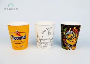 Wholesale Food Safe Ink Printed Single Wall Coffee Cups , Personalized Paper Cups from china suppliers