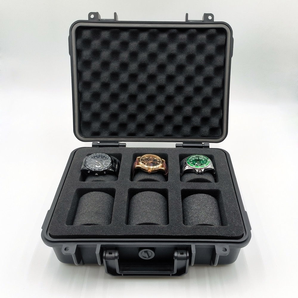 2.2 Pounds Waterproof Watch Box With 12 Compartments And PU Leather