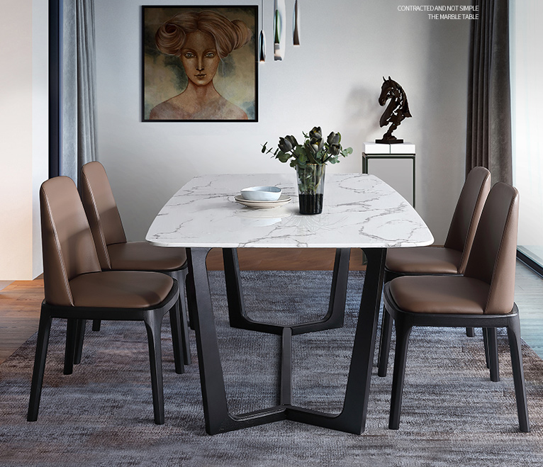 China Manufacture Dining room set 4 person dining table and chair
