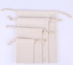 Drawstring bags cotton material reusable canvas shopping bags custom logo