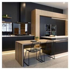 Wholesale Affordable Wooden Cabinets Kitchen Cabinet Luxury with Veneer and Lacquer Finish from china suppliers