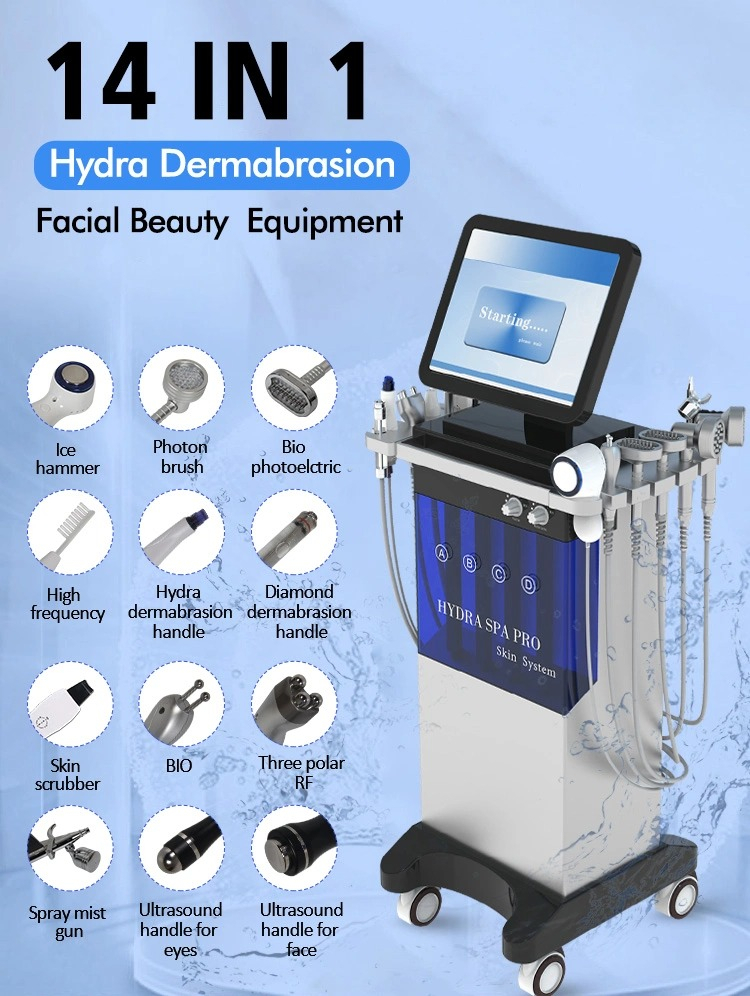 China Beauty Oxygen Facial Machine Water Diamond Hydra Dermabrasion Device Manufactuer