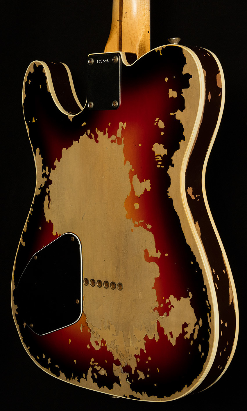Custom Shop handmade Limited Edition relic version Tele Electric Guitar,Sunburst make old tl guitar
