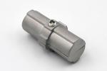 Sandblasting Metal Pipe Joints ADC12 Pipe Connectors Aluminum Tube Fittings