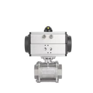Wholesale 2&quot; Pneumatic 3PC Thread Stainless Steel Ball Valve Customized Support OEM Fob Term from china suppliers