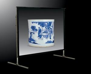 Wholesale Fast Fold Mobile 120 inch projection screen for indoor / outdoor events from china suppliers