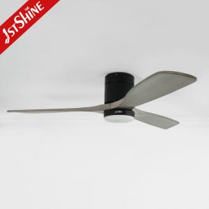 Wholesale Low Noise 35W Decorative Saving Space Flush Mount Ceiling Fan With LED Light from china suppliers