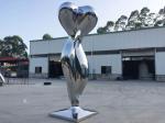 Modern Mirror Stainless Steel Sculpture Abstract Garden Sculpture Public