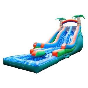 China Big Inflatable Water Slide 16ft 18ft 20ft Kids Backyard Small Water Slide Inflatable Toys on sale