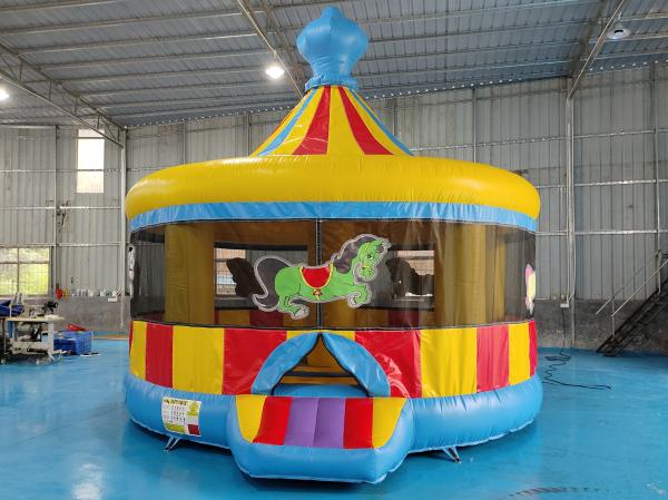 Commercial Carousel Bounce House Inflatable Amusement Park Jumping House