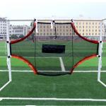 Foldable Football Goal Nets 8X24 Black Orange Football Rebound Net