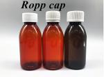 3oz 4oz 5oz Amber Pet Cough Syrup Liquid bottle Round Medicine oral liquid Syrup