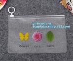 customize slider ziplock pvc travel cosmetic bag, eva ziplock slider bag eco bag