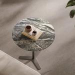 Marble Top Stainless Side Table Bedroom Stainless End Table