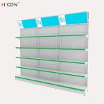 Premium 3-Group Floor White Pegboard Buy Pharmacy Gondola Shelving