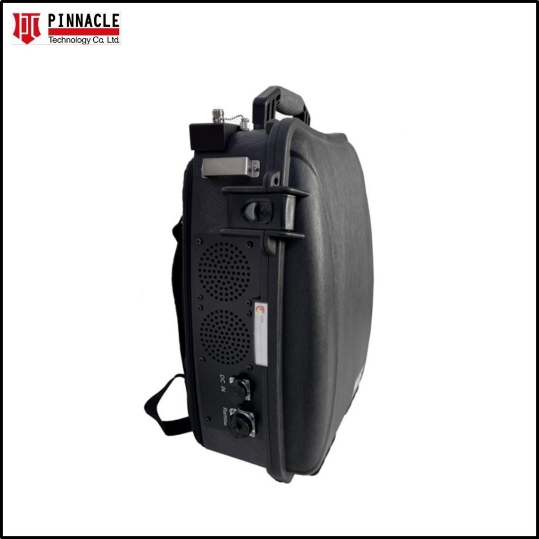 Backpack Manpack Anti-Uavs Counter Drone Signal Jammer with Internal Battery for Blocking 433MHz+900MHz+1.2g+1.5g+2.4G+5.8g