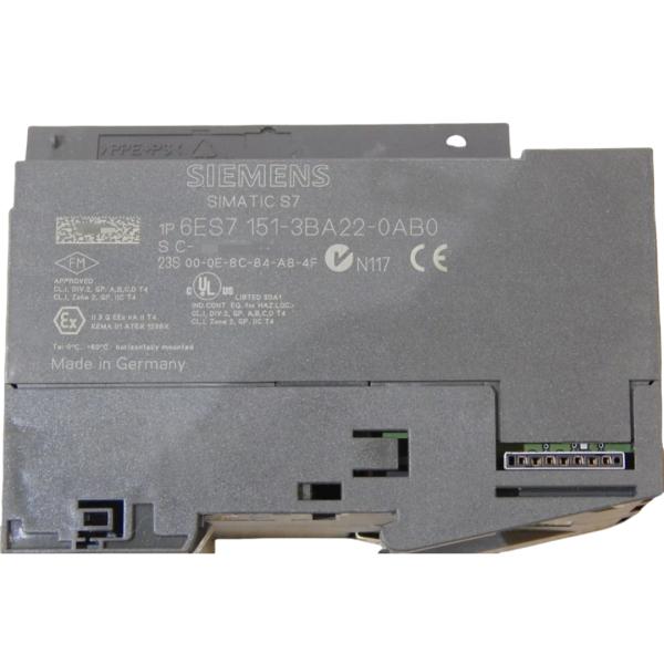 SIEMENS 6ES7151-3BA22-0AB0 SIMATIC DP, INTERFACE MODULE IM151-3 PN HF FOR ET 200S, TRANSMISS. RATE UP TO 100MBIT/S MAX. OF 63 PERIPHERAL MODULES UP TO