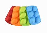 6 Holes Silicone Easter Egg Mould , Colorful Silicone Cake Molds For Kitchen
