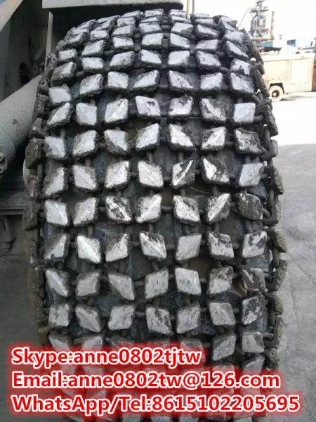 Quality tire protection chains/tire protective chains/tire chains for underground loader 20.5-25 for sale