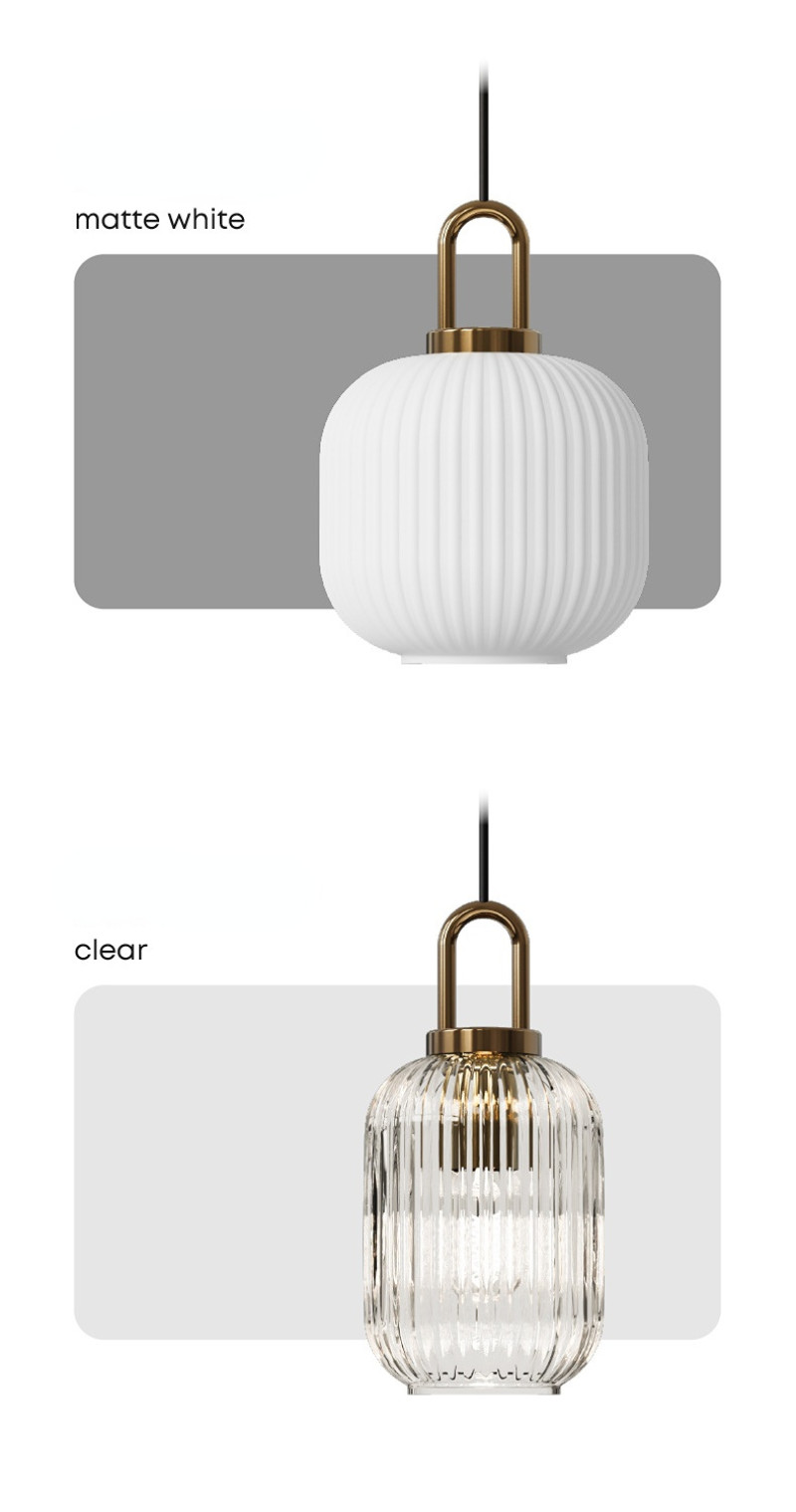 Mid century pendant light retro design glass lampRestaurant Hotel Simple Decorative Light(WH-AP-602)