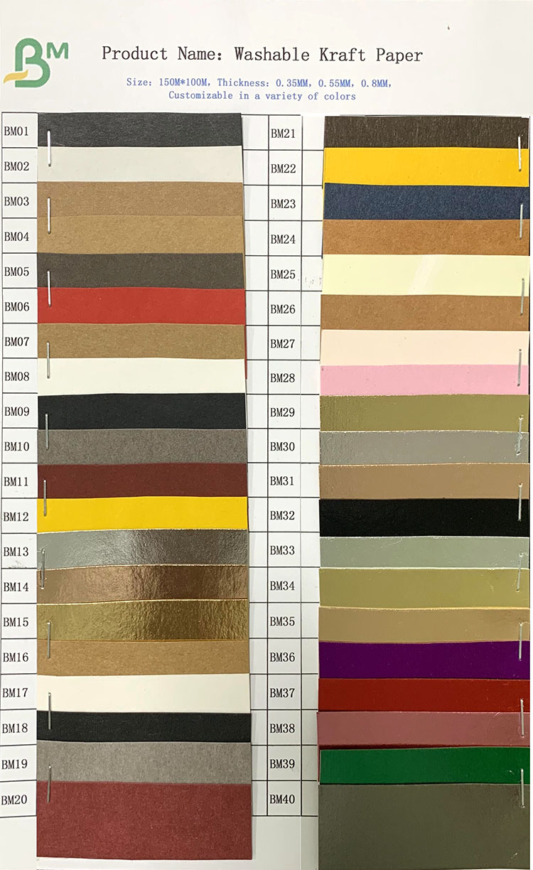 0.55MM colorful Tear Resistant Washable Kraft Paper 150CM*100M