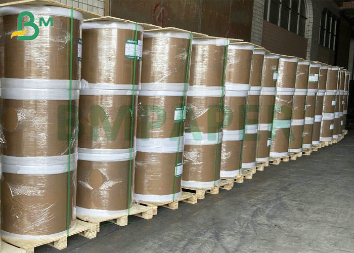 80gsm 90gsm Dark Brown Color Extensible Sack Kraft Paper Rolls 102cm