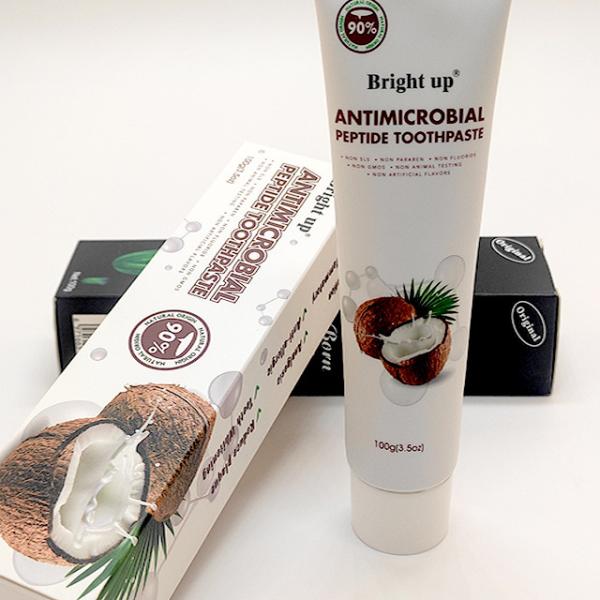 Customized 60g Herbal Teeth Whitening Toothpastes Coconut Sensitive Gum