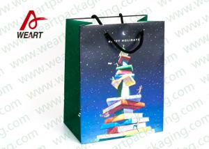 China CMYK Printing Holiday Christmas Paper Bags For Candy Shop OEM / ODM Avaliable on sale
