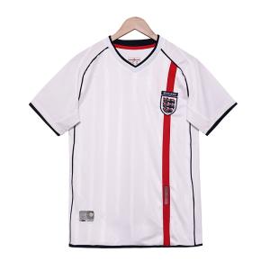 Wholesale England Retro 2002 Home National Team Football Jerseys Classic Replica Customization from china suppliers