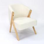 Customizable Solid Wood Leisure Chair Nordic Design for Comfortable Living Room