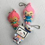 Multipurpose PVC Anime Figures 3d Anime Keychains Customized Size