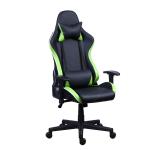 PU Castors Leather Reclining Gamer Chair with LED Light Bar Racer RGB Gaming