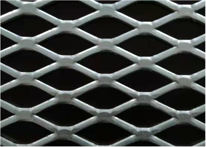 Flattened Galvanized Expanded Metal Sheet , Expanded Metal Screen Mesh