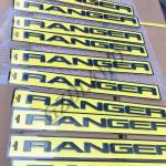 Durable 4x4 Body Kits Matte black sticker 3M Plastic Ranger Original Logo Mark