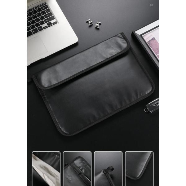 emf shielding anti RFID anti spy PU laptop bag