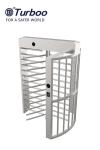 Stainless Steel Full Height Gate 24V Security Full Height Turnstile Gate