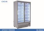 Freestanding Upright Display Refrigerator , Stainless Steel Refrigerator