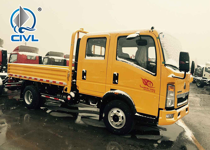 Lhd 4x2 Drive Type Light Cargo Box Truck Euro 2 With Weichai Engine 5 - 7t Load Capacity
