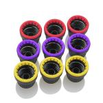Child Resistant Black HDPE Plastic Bottle 24mm Orifice Reducer Caps For