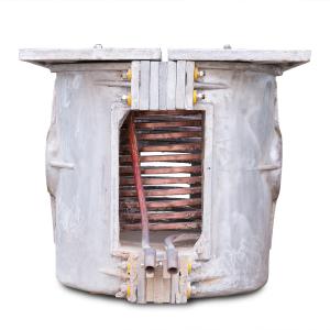Wholesale 1 Ton Capacity Metal Foundry Melting Pot Steel Iron Electric Smelting Furnace Aluminium Melting Furnace Industrial Furnace from china suppliers