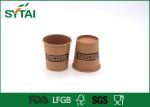 Promotional Thick Kraft Paper Cups Disposable Take Away Coffee Cups Custom Logo