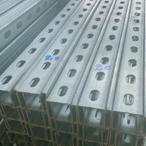 Wholesale 2mm Galvanized Steel Strut Channel Metal Supports Corrosion Resistant 3m/6m Length Silver from china suppliers