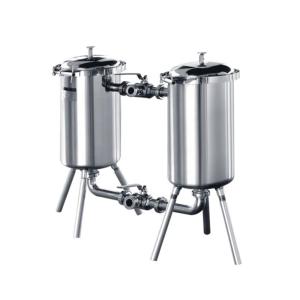 Wholesale Industrial Juice Milk Dairy Multi Cartridge Housing Oil Pipeline Duplex Filtration System from china suppliers