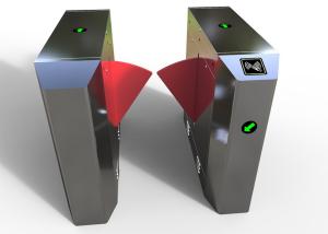 Wholesale Pedestrian 27cm Flap Barrier Turnstile Infrared Sensor Anti Trap Voice Prompt from china suppliers