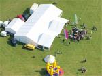 Classical PVC White Catering Tents With Furniture Packages Lightweight