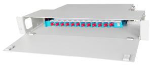 Wholesale Grey Fiber Optical ODF Module 1U 12Fiber 19inch Rack Mount from china suppliers
