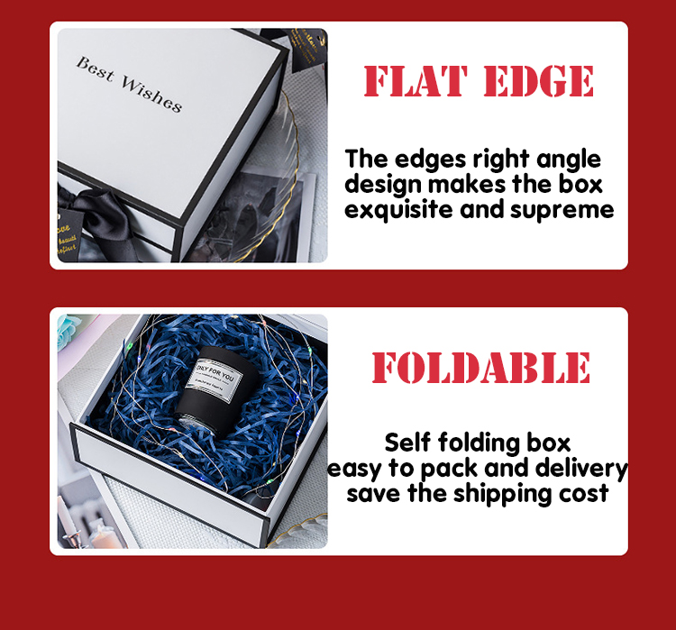 Whole Sales Luxury Clothes Perfume Gift Set Package Ribbon Bow Magnetic Closure Cardboard Folding Gift Box